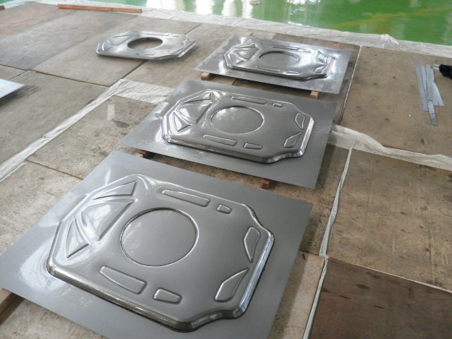 Replacement parts for a brush cutter produced in multiple quantities using incremental forming without dedicated tooling